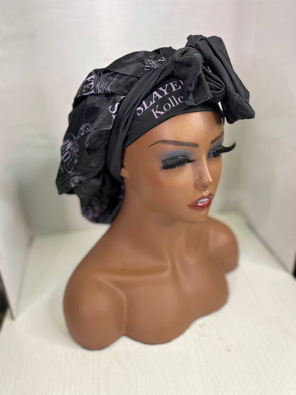 Short silk bonnet